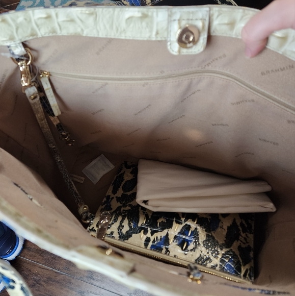 Brahmin Jaguar Ombre Melbourne Handbag and Wallet - Picture 7 of 14